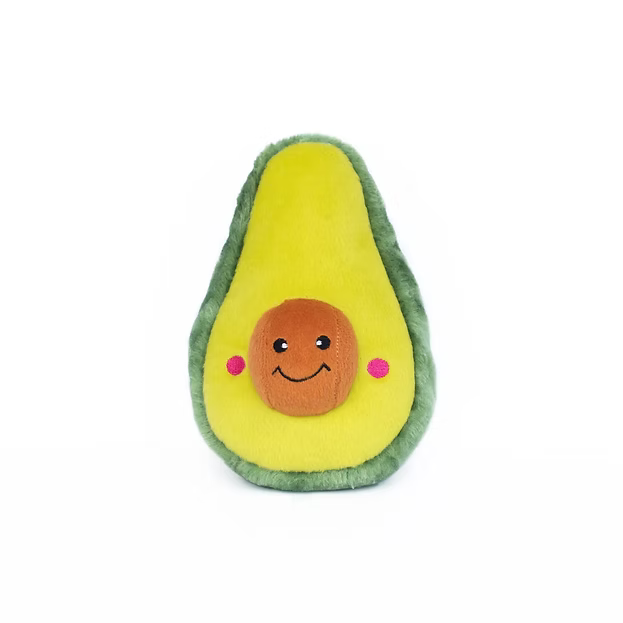 Zippypaws hondenspeelgoed avocado van BunnyCat & Co, kleurrijk en zacht speelgoed voor honden
